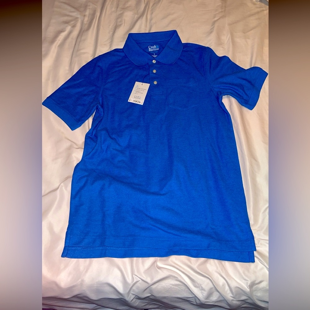 croft & barrow size s collard shirt